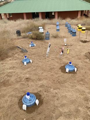 Testing of evaporation and seeping rates plus Bottles prototypes